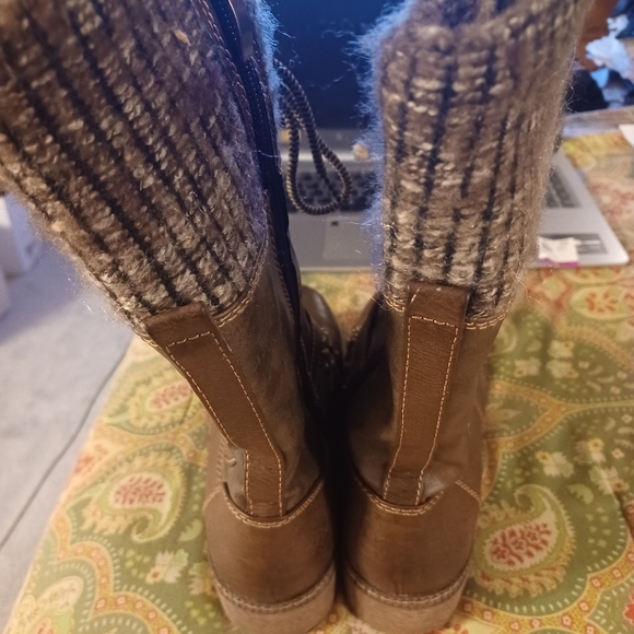 Spring Step 38 7.5 7 1/2 brown calf boots shoes - Picture 4 of 6